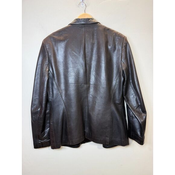 Diamond Leathers Women's size M/LBlack One Button Jacket Long Sleeve - Picture 2 of 4
